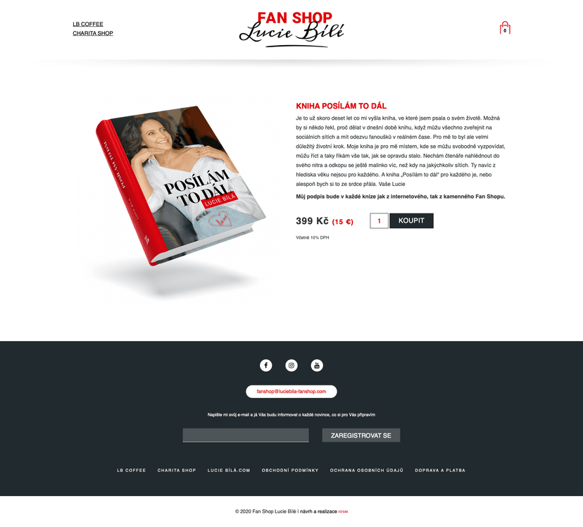 Fanshop Lucie Bílé